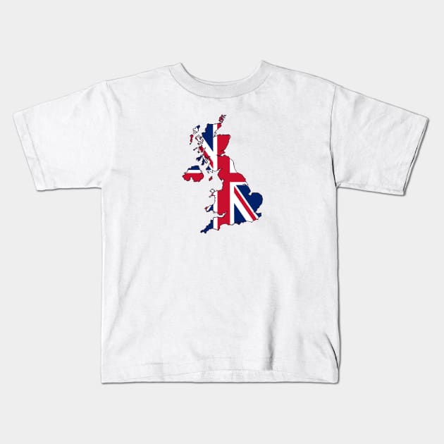 United Kingdom Kids T-Shirt by Wickedcartoons